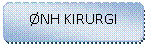 Avrundet rektangel: �NH KIRURGI